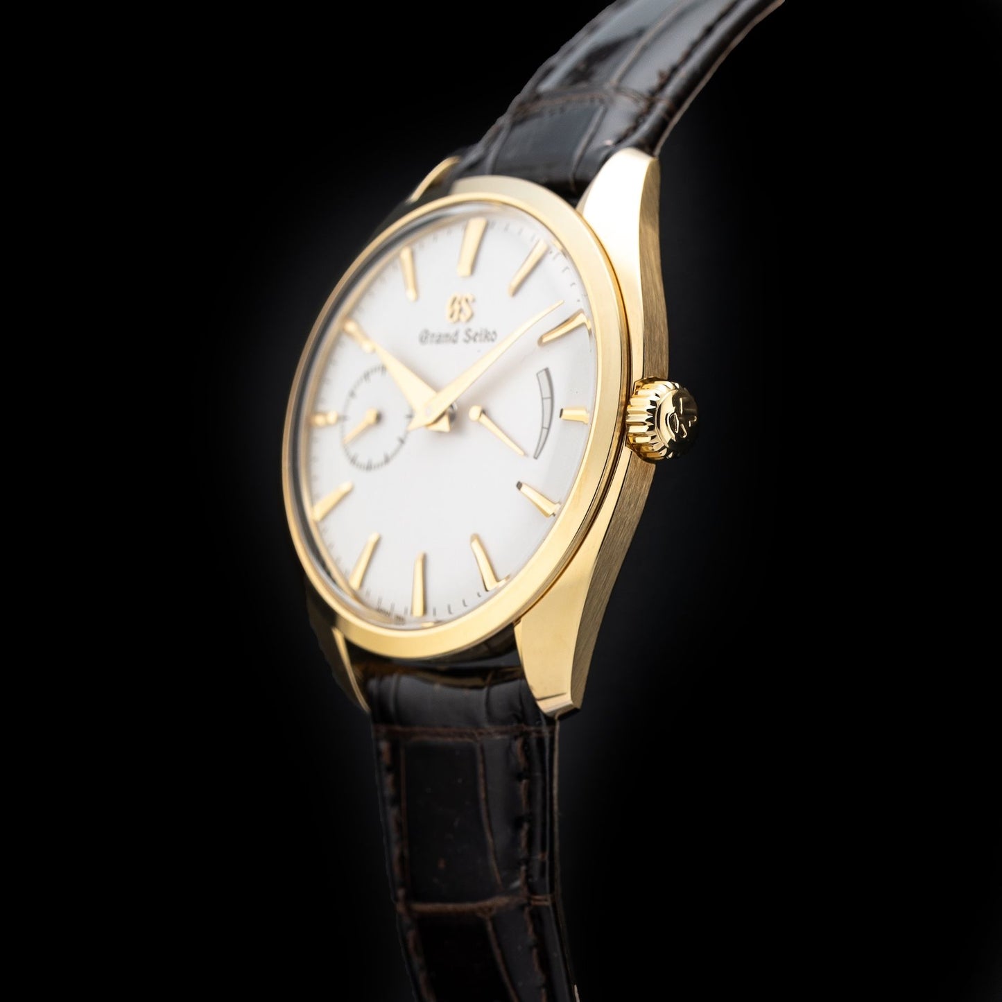 Grand Seiko Elegance SBGK006 White Dial Yellow Gold Case