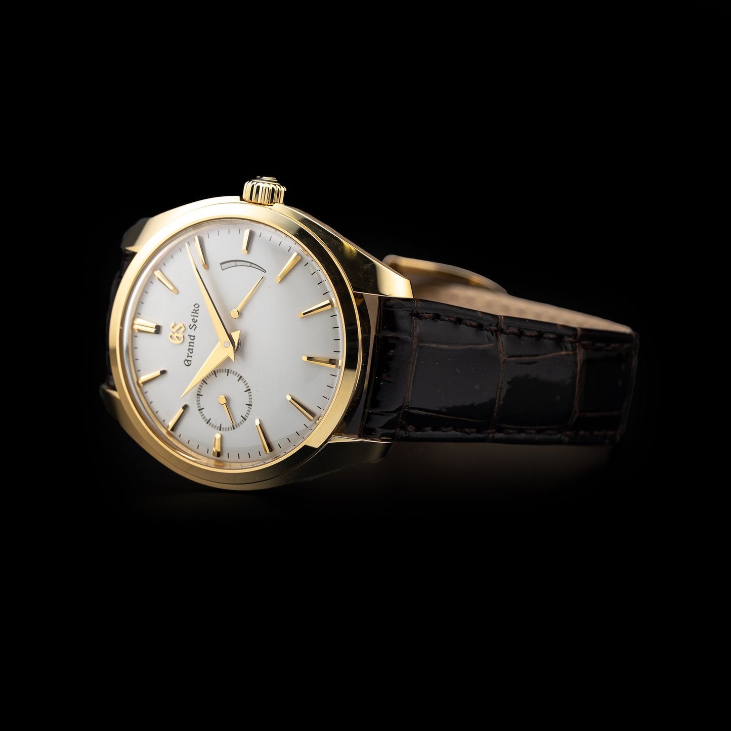 Grand Seiko Elegance SBGK006 White Dial Yellow Gold Case