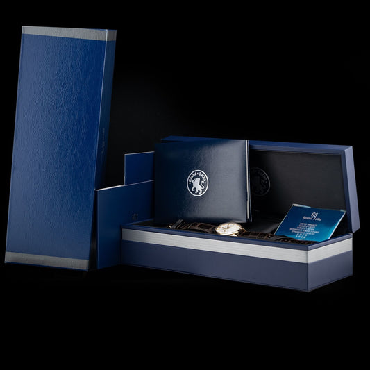 Grand Seiko Elegance SBGK006 White Dial Yellow Gold Case