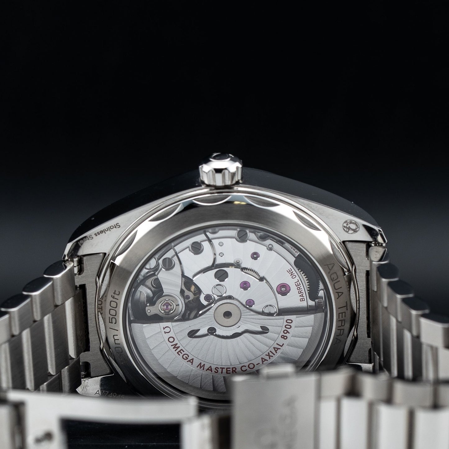 Omega 220.10.41.21.01.002 Seamaster Aqua Terra 150M 41mm Black Steel on Bracelet