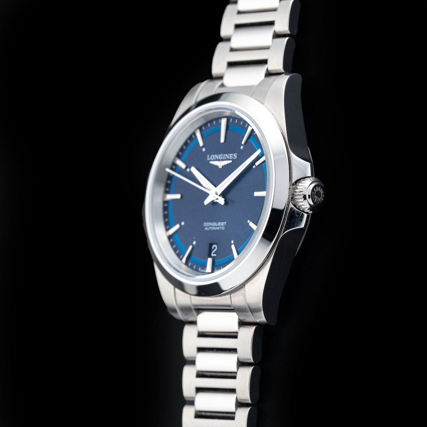 Longines L3.720.4.92.6 Conquest Sunray Blue on Bracelet
