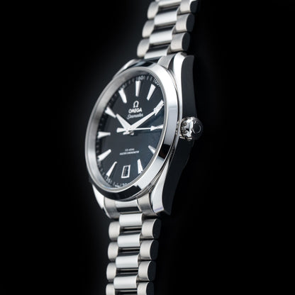 Omega 220.10.41.21.01.002 Seamaster Aqua Terra 150M 41mm Black Steel on Bracelet