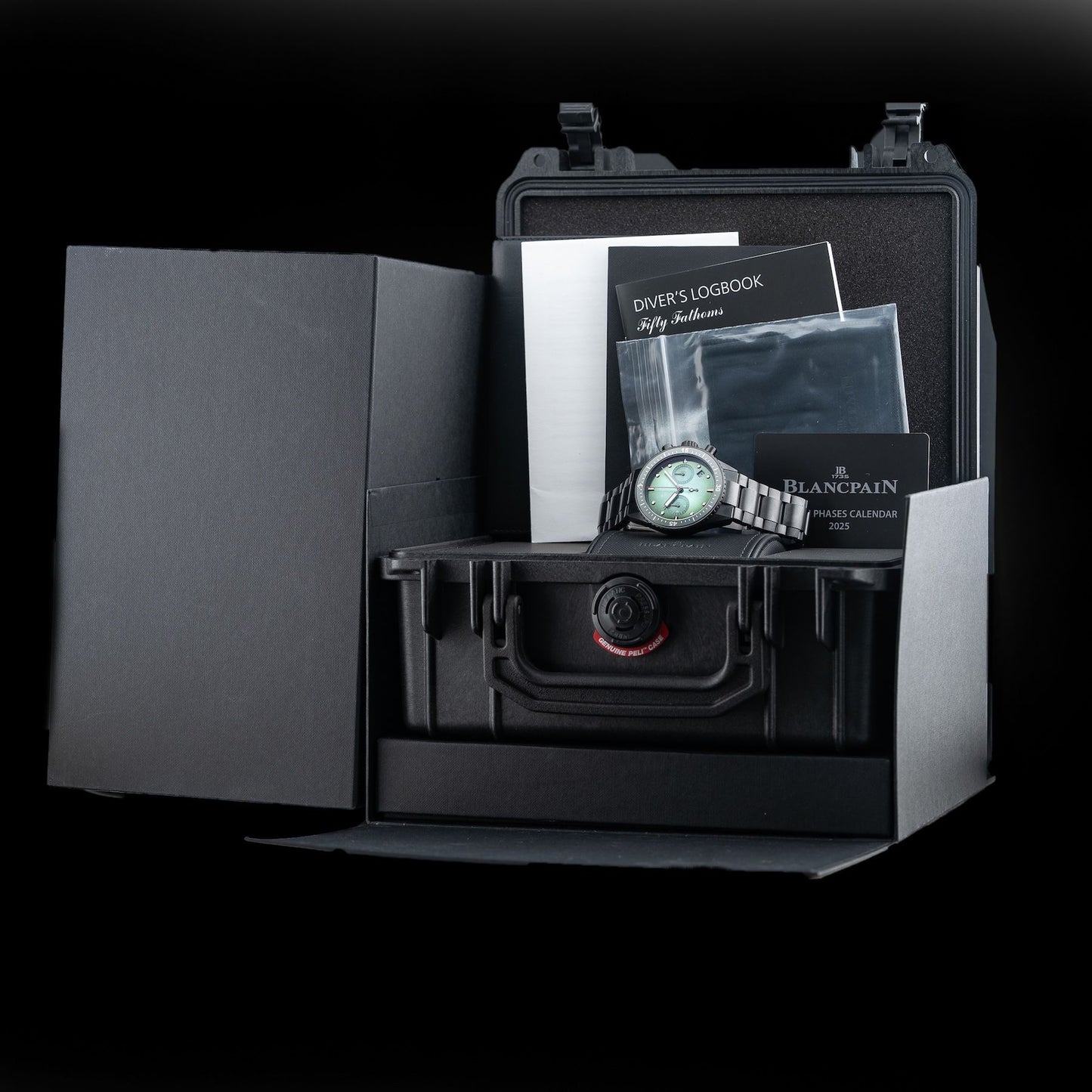 Blancpain 5200 0153 01S Fifty Fathoms Bathyscaphe Chronograph Flyback Green Dial