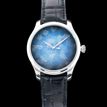 H. Moser & Cie. 1200-1220 Endeavour Centre Seconds Blue Mosaic Dial