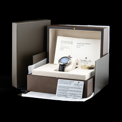 H. Moser & Cie. 1200-1220 Endeavour Centre Seconds Blue Mosaic Dial