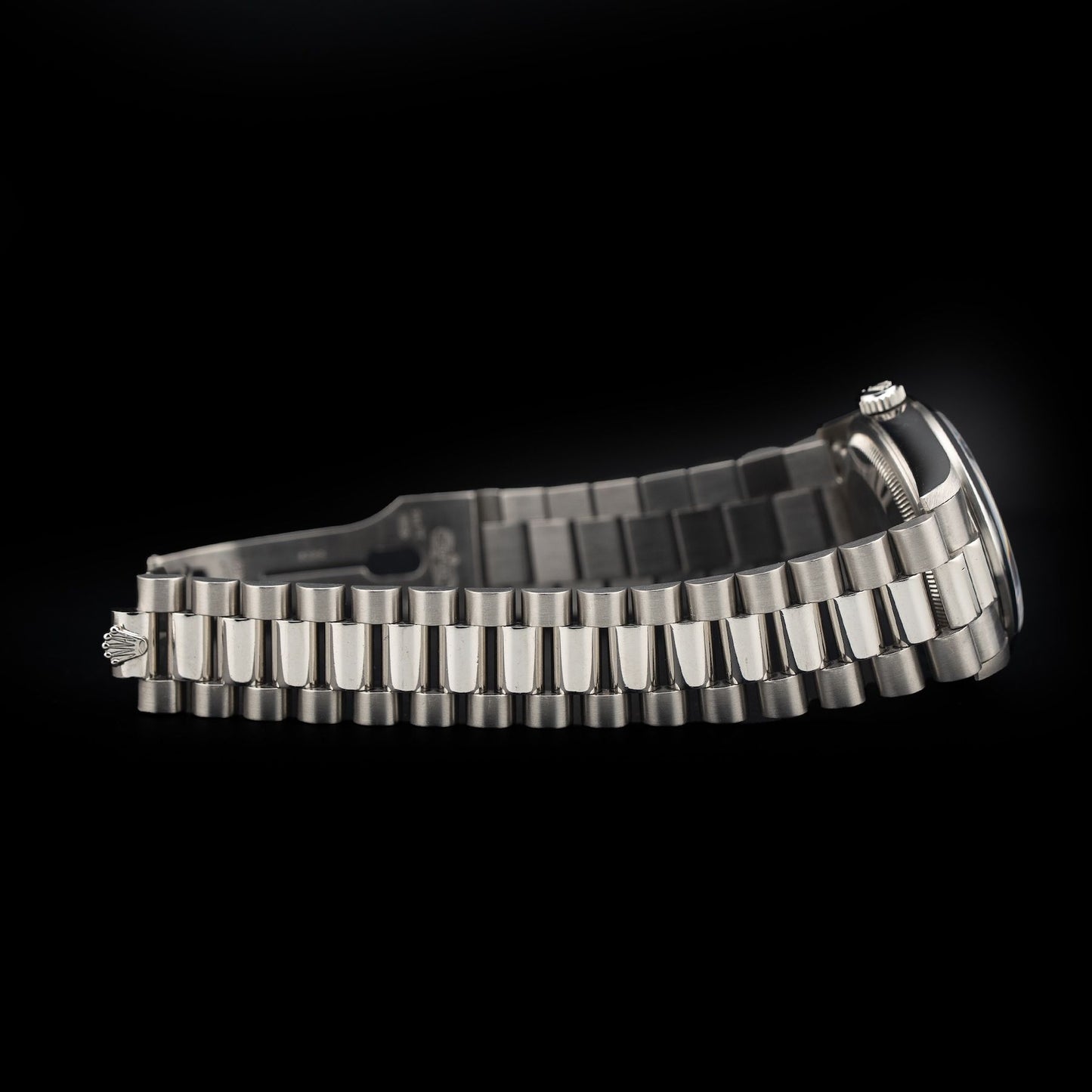 Rolex 18206 Rhodium Serti