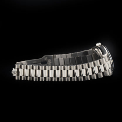 Rolex 18206 Rhodium Serti
