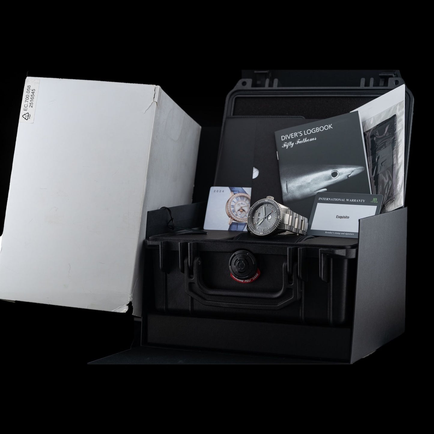 Blancpain 5054 1210 98S Fifty Fathoms Bathyscaphe Complete Calendar Titanium