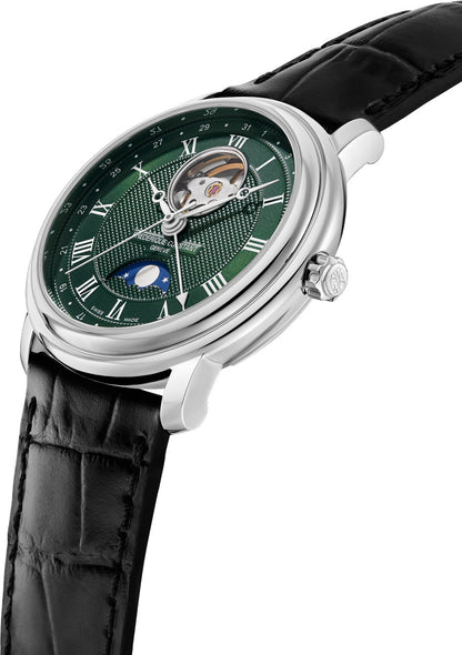 Frederique Constant FC-335MCGRW4P26-BL Classics Heart Beat Moonphase Date 40mm