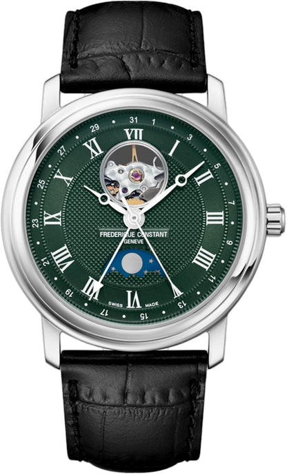 Frederique Constant FC-335MCGRW4P26-BL Classics Heart Beat Moonphase Date 40mm