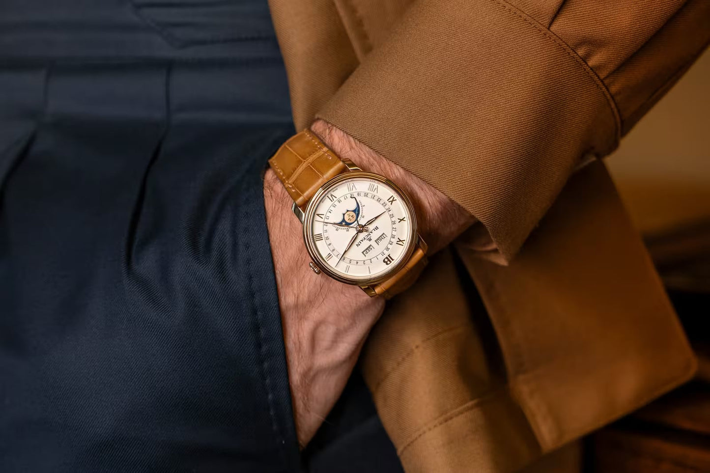 Blancpain 6654N 3642 55B Villeret Quantième Complet