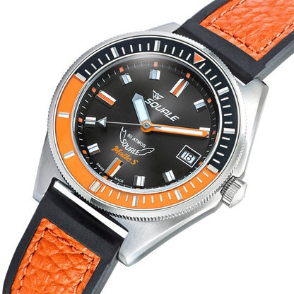 Squale MATICBKOBK.RLOR Matic-S Orange HydroLeather