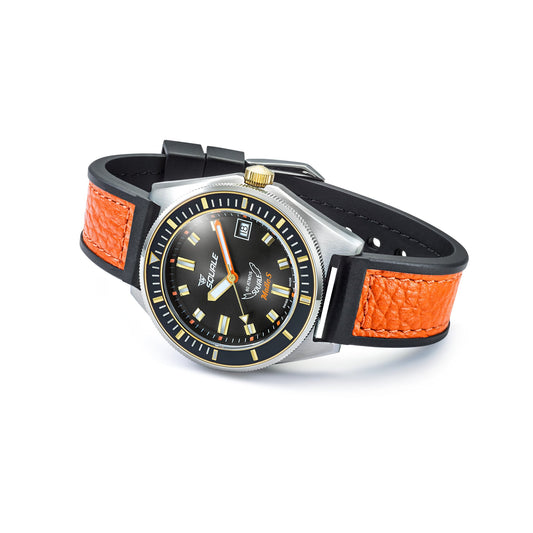 Squale MATICGBKBK.RLOR Matic S Two-Tone HydroLeather