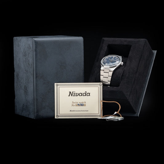 Nivada Grenchen F77 Blue Dial