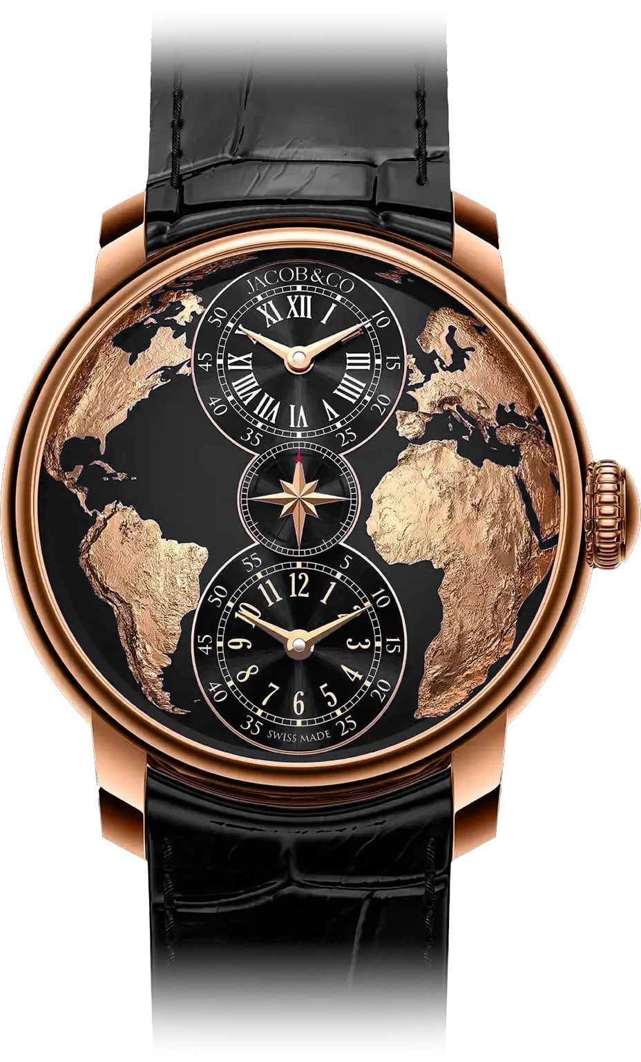Jacob & Co. DT100.40.AA.AB.A The World Is Yours Dual Time Zone