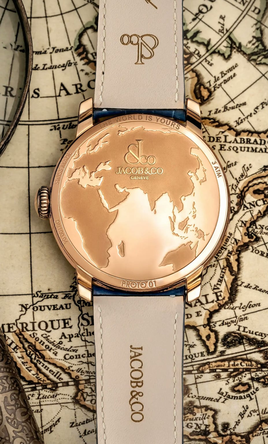 Jacob & Co. DT100.40.AA.AB.A The World Is Yours Dual Time Zone