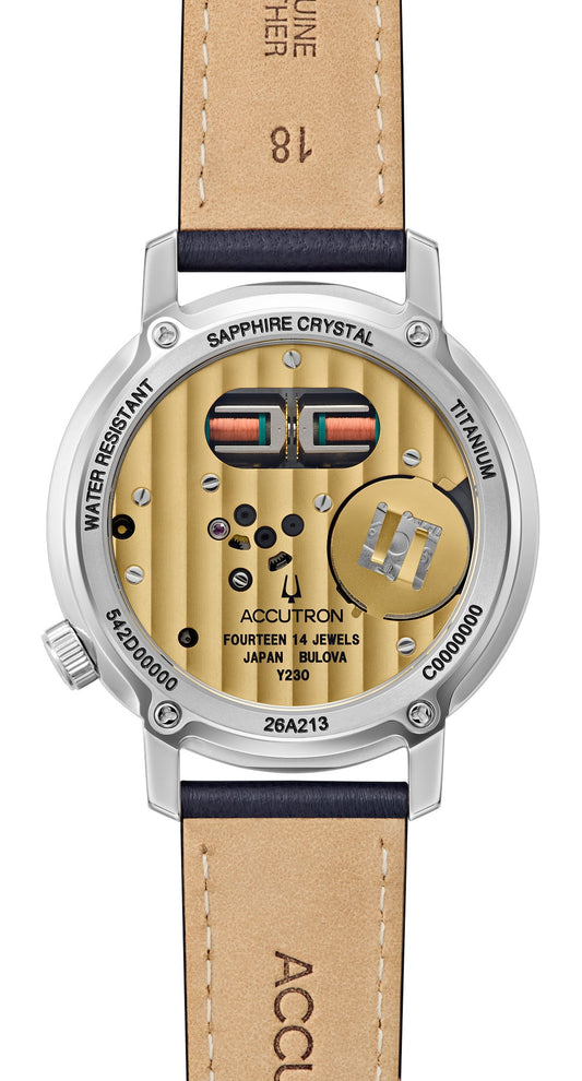 Accutron 26A213 Spaceview 314 Tuning Fork Revival Titanium