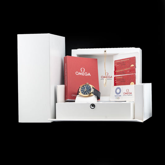 Omega Seamaster 522.53.41.21.03.001 Aqua Terra 150M Blue Dial 18K Yellow Gold