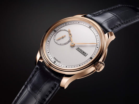 Kudoke 1 Silver Dial Rose Gold