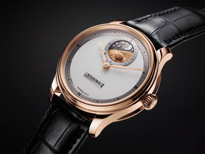 Kudoke 2 Silver Dial Rose Gold