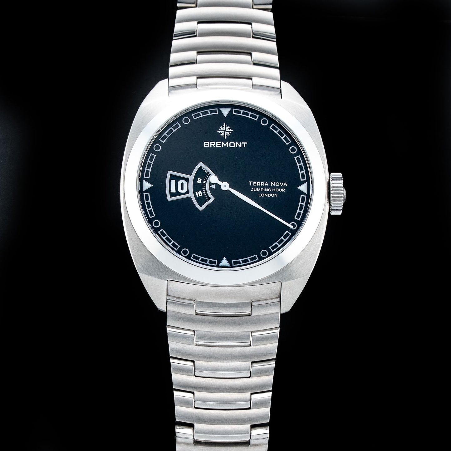 Bremont TN40-JH-SS-BK-B Terra Nova Jumping Hour On Bracelet