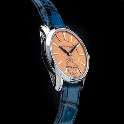 Grönefeld 1941 Principia Automatic Stainless Steel Salmon Dial 41126