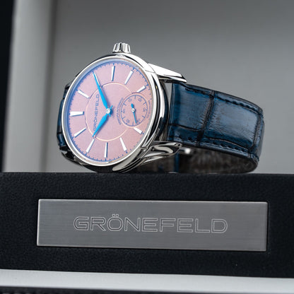 Grönefeld 1941 Principia Automatic Stainless Steel Salmon Dial 41126