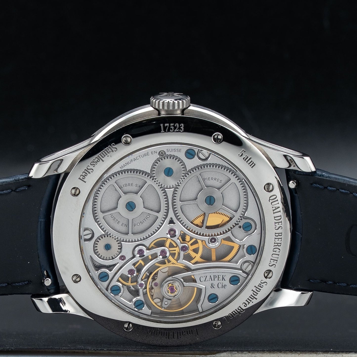 Czapek Quai Des Bergues Sapphire Blue L