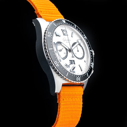 Glashütte Original Seaq Chronograph "Panda" On Black Rubber Strap 1-37-23-03-80-33