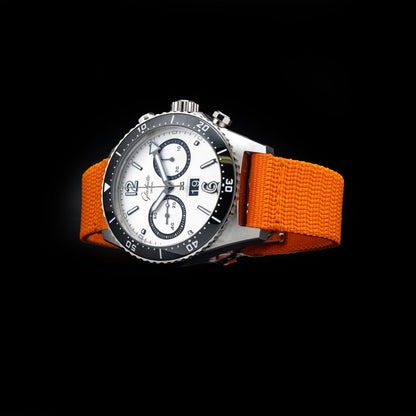 Glashütte Original Seaq Chronograph "Panda" On Black Rubber Strap 1-37-23-03-80-33