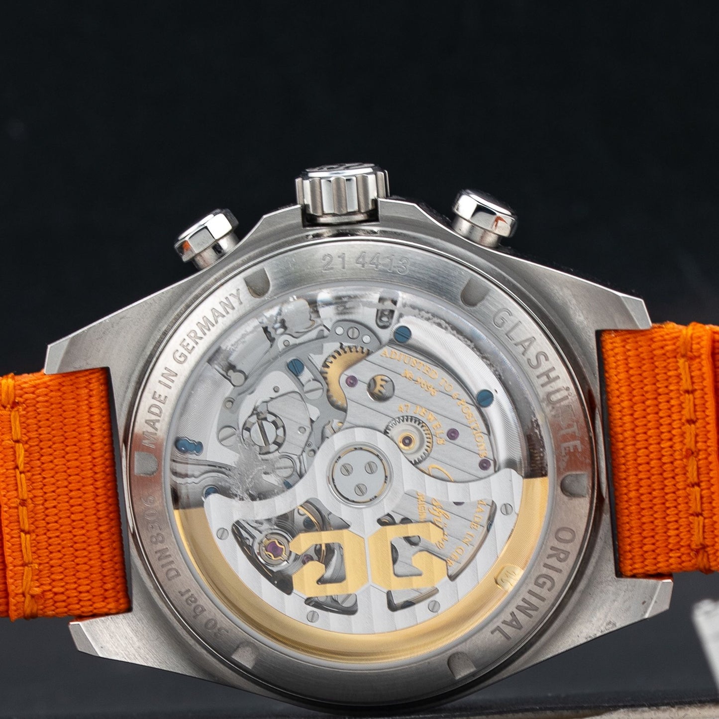 Glashütte Original Seaq Chronograph "Panda" On Black Rubber Strap 1-37-23-03-80-33