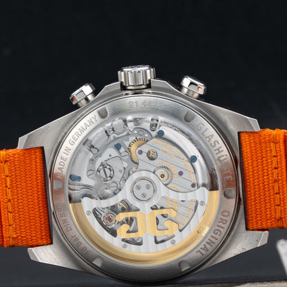 Glashütte Original Seaq Chronograph "Panda" On Black Rubber Strap 1-37-23-03-80-33