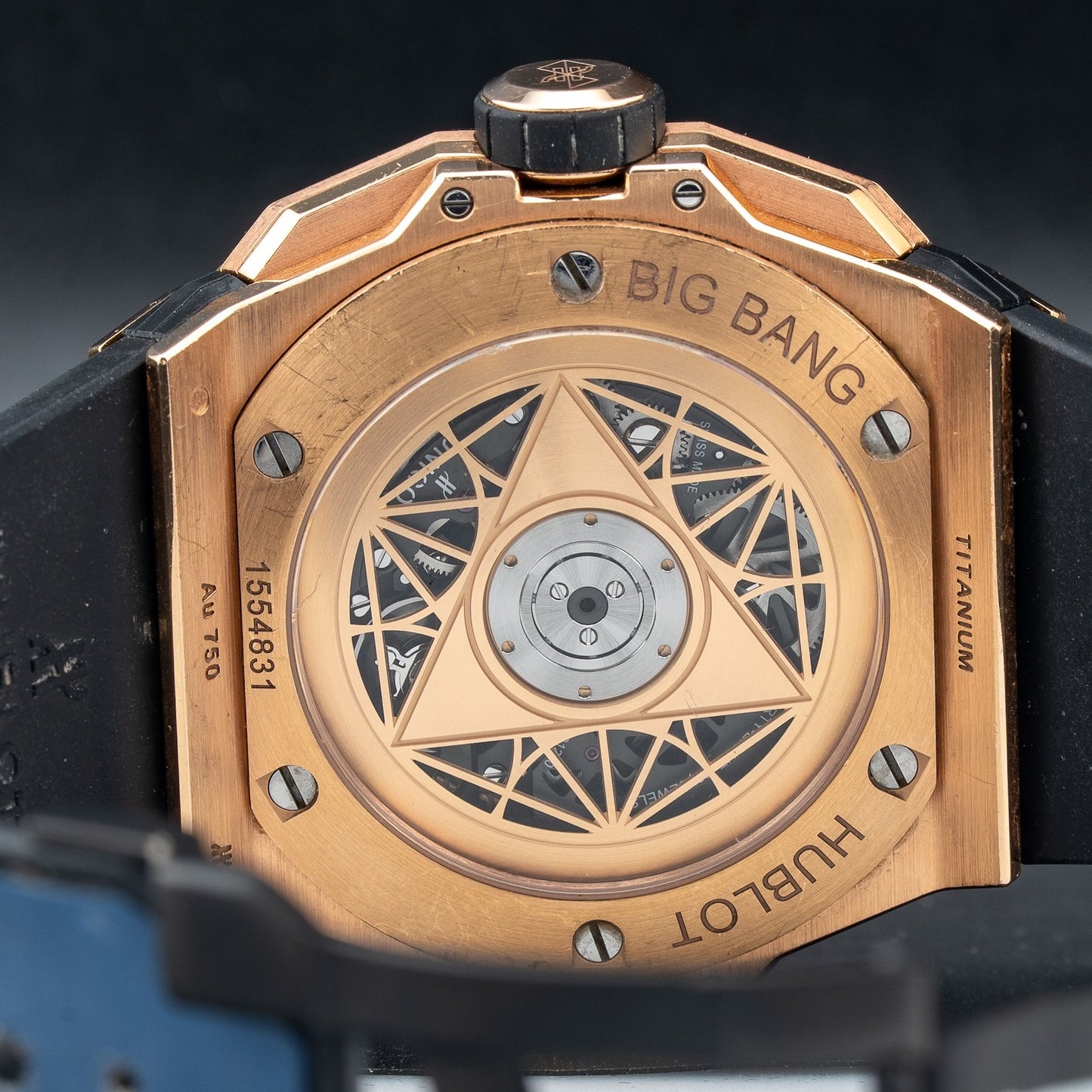 Hublot 418.OX.5108.RX.1604.MXM20 Big Bang Unico Sang Bleu II King Gold Blue Pavé