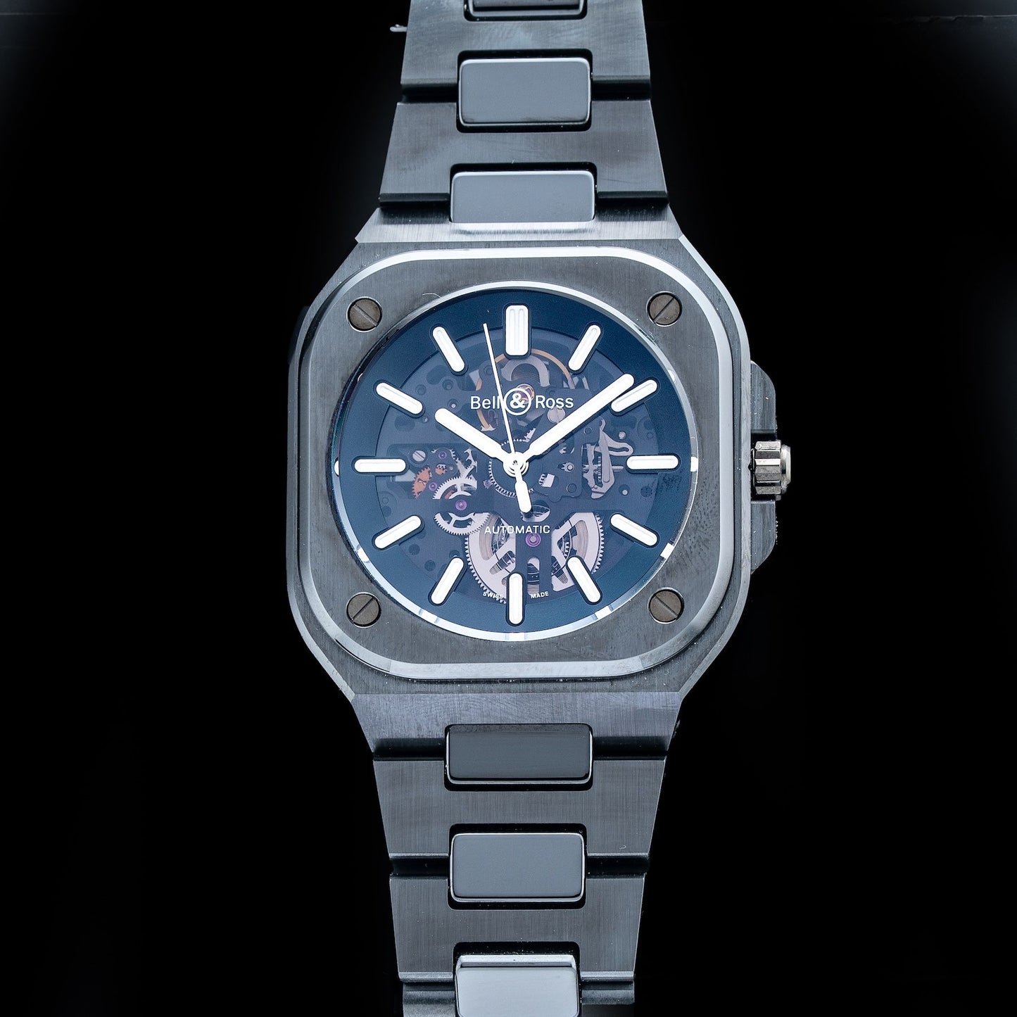 Bell & Ross BR05A-BL-SK-CE\/SCE Skeleton Black Ceramic on Bracelet