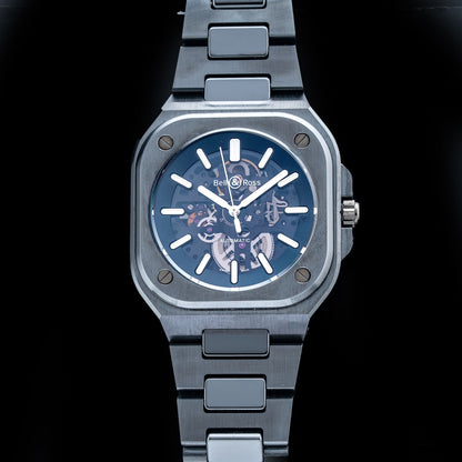 Bell & Ross BR05A-BL-SK-CE\/SCE Skeleton Black Ceramic on Bracelet