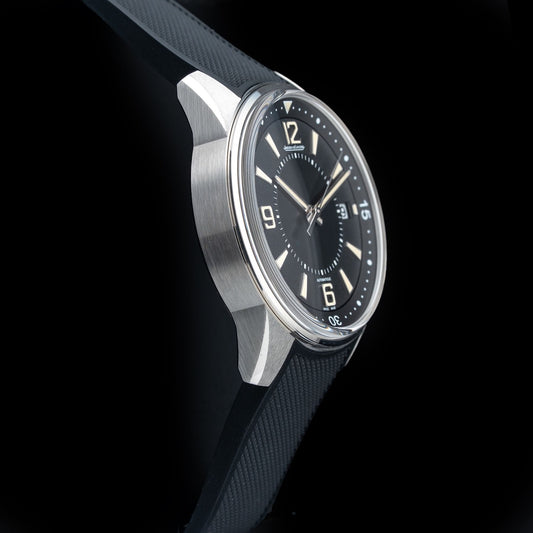 Jaeger LeCoultre Polaris Date Automatic Black Dial Men's Rubber Watch Q9068670