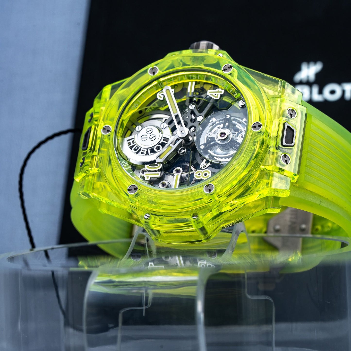 Hublot Tourbillon Automatic Yellow Neon Saxem 429.JY.0120.RT