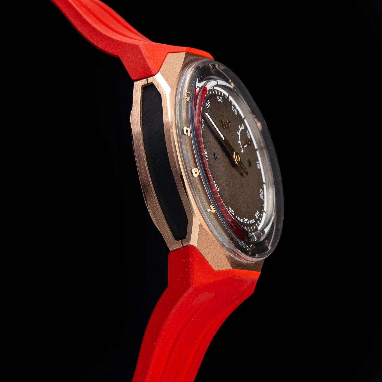 HYT H03345-A T1 5N Gold & Titanium Chocolate Mill\u00e9sime Edition
