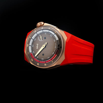 HYT H03345-A T1 5N Gold & Titanium Chocolate Mill\u00e9sime Edition