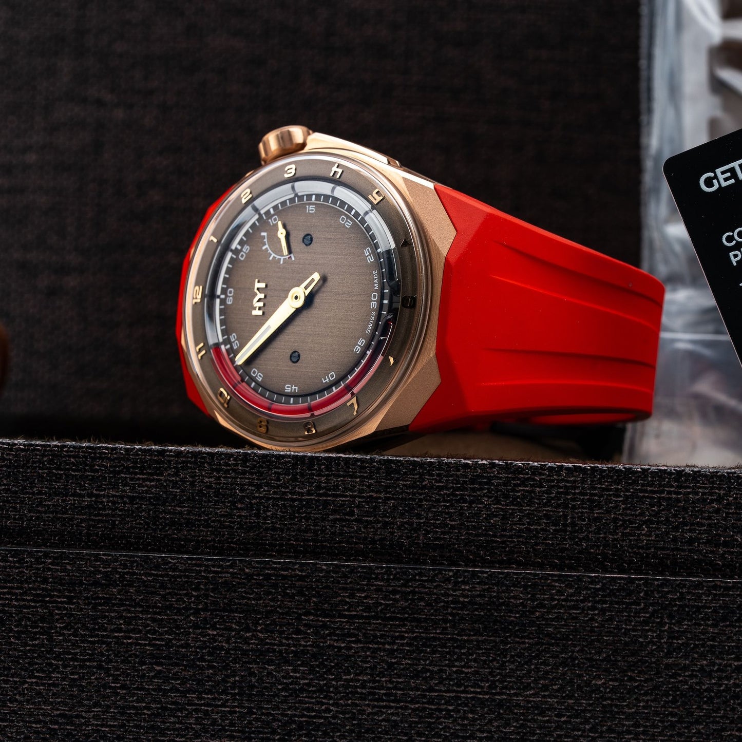 HYT H03345-A T1 5N Gold & Titanium Chocolate Mill\u00e9sime Edition