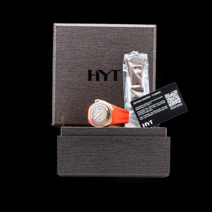 HYT H03345-A T1 5N Gold & Titanium Chocolate Mill\u00e9sime Edition