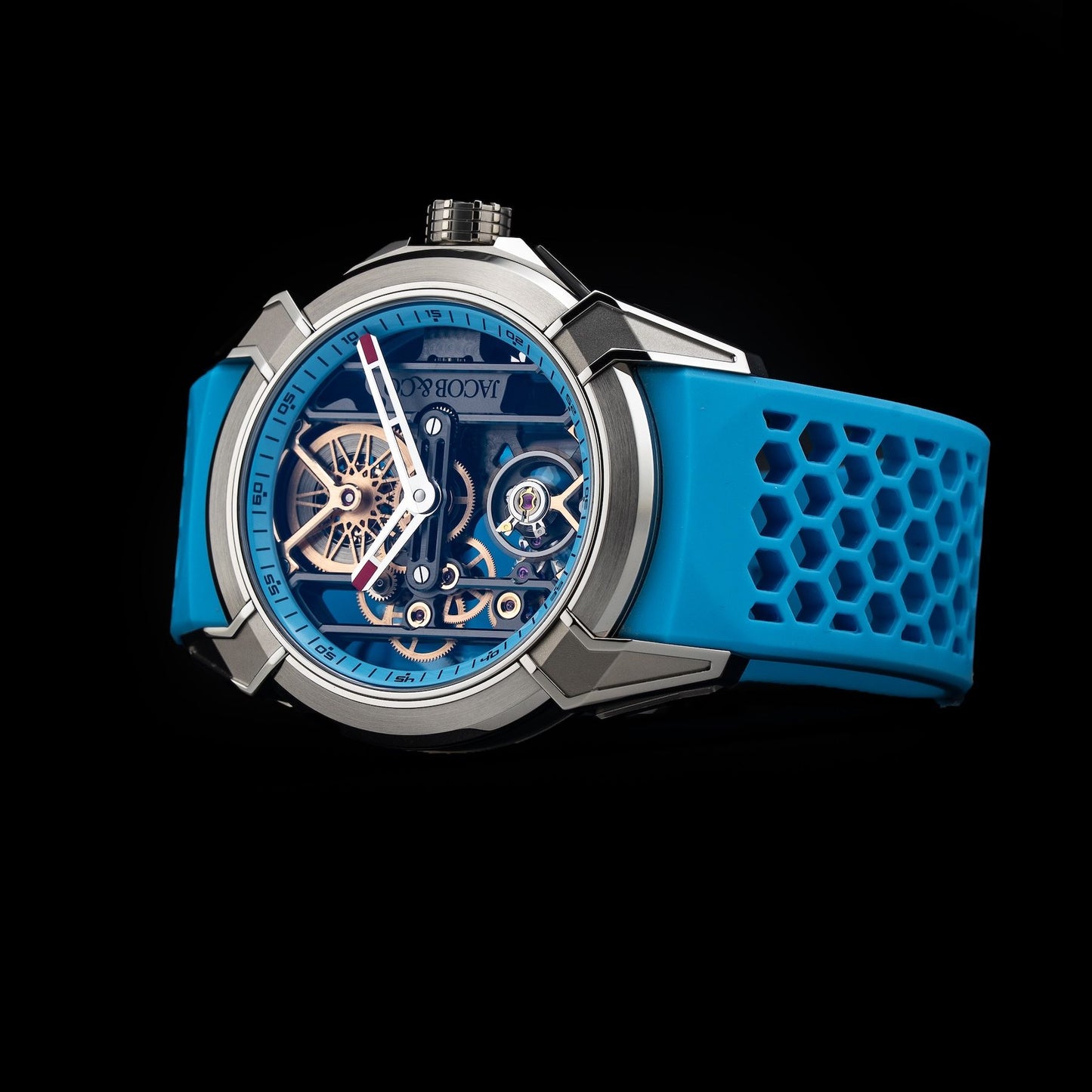 Jacob & Co. Epic X Skeleton Light Blue EX110.20.AA.AJ.A