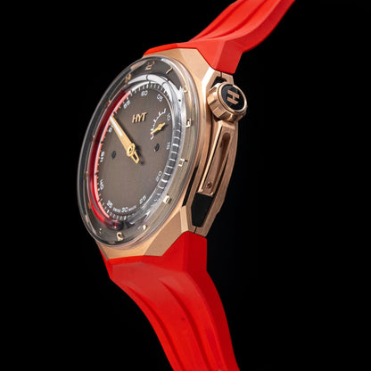 HYT H03345-A T1 5N Gold & Titanium Chocolate Mill\u00e9sime Edition
