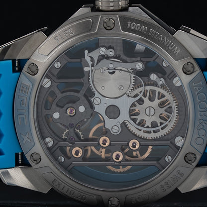Jacob & Co. Epic X Skeleton Light Blue EX110.20.AA.AJ.A