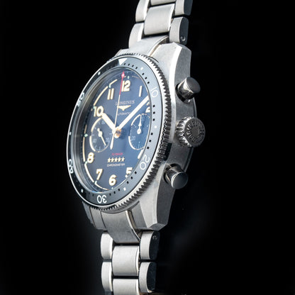 Longines L3.821.1.53.6 Spirit Anthracite Dial on Bracelet