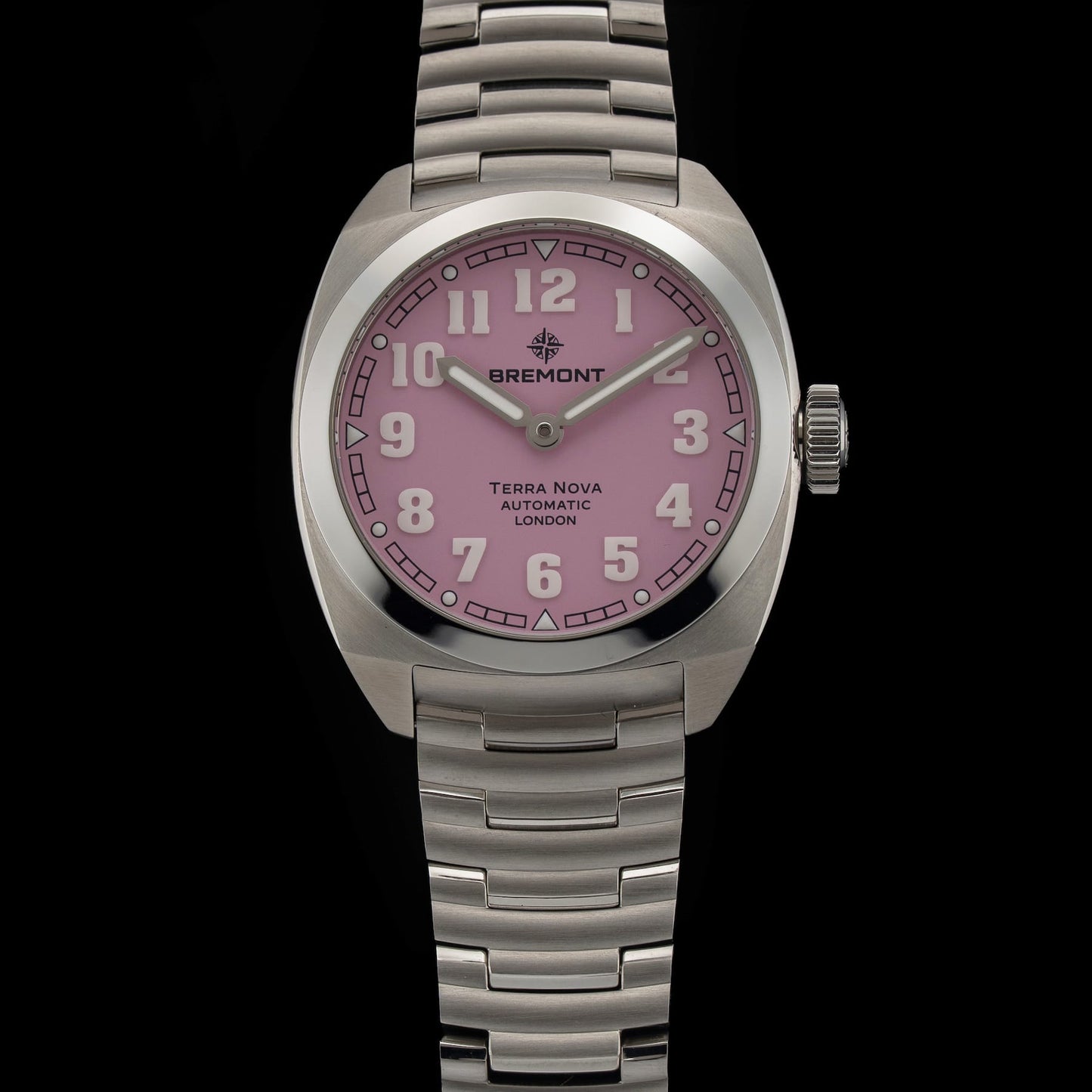 Bremont TN38-ND-SS-PK-B Terra Nova SS Pink Dial Bracelet