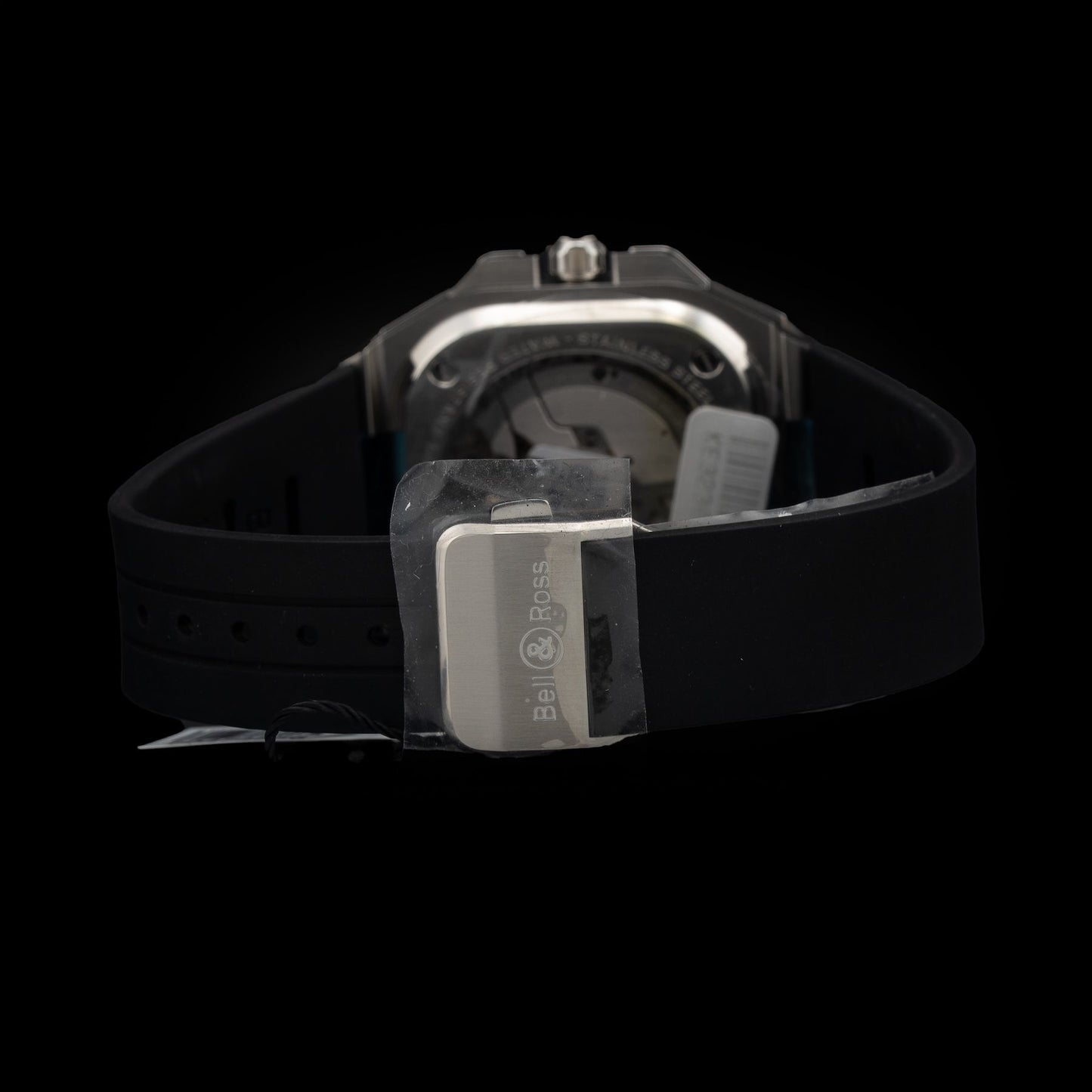 Bell & Ross BR-X5 Black on Rubber Strap BRX5R-BL-ST\/SRB