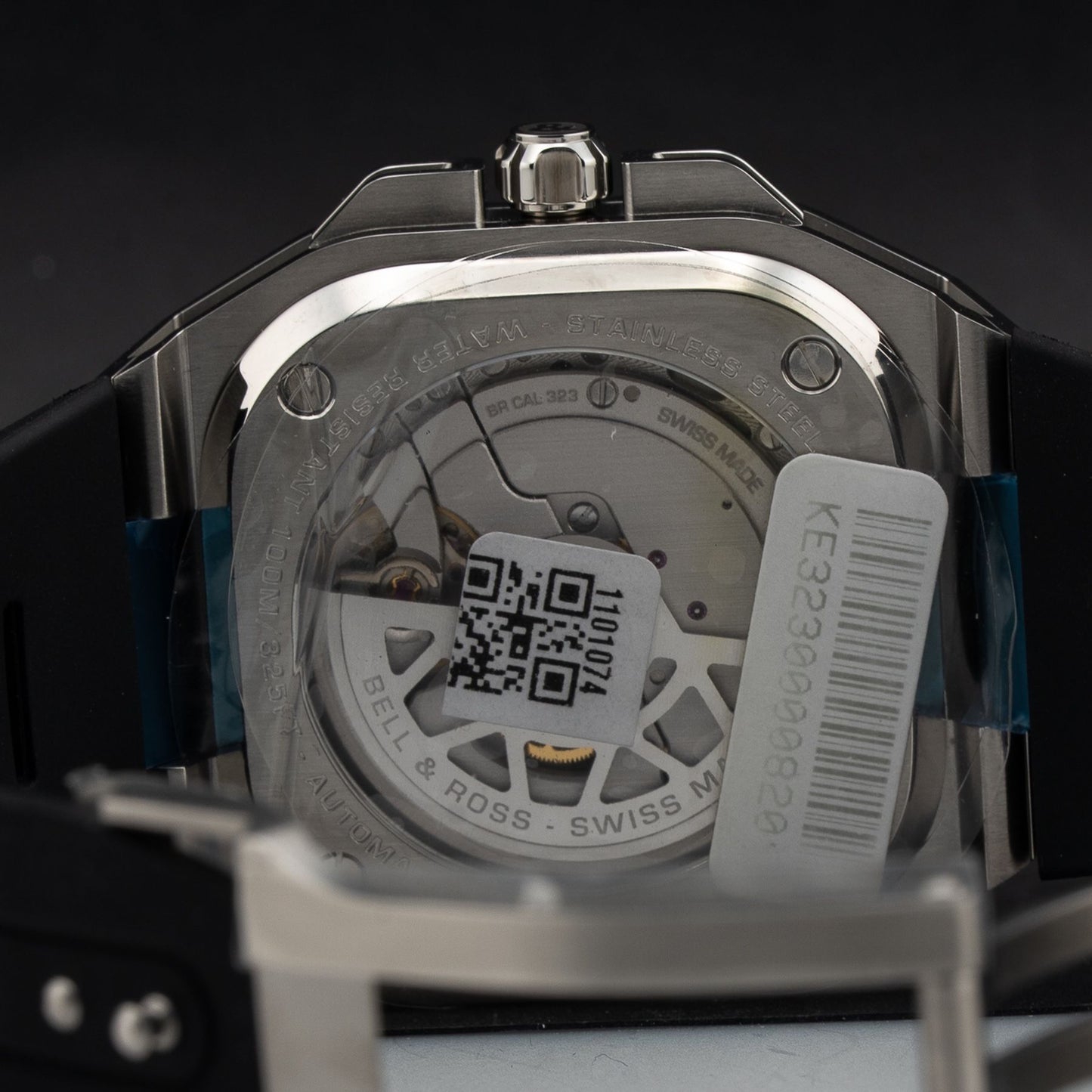 Bell & Ross BR-X5 Black on Rubber Strap BRX5R-BL-ST\/SRB