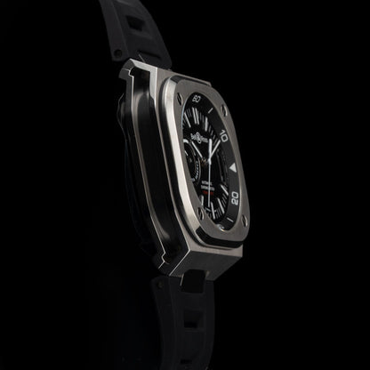 Bell & Ross BR-X5 Black on Rubber Strap BRX5R-BL-ST\/SRB