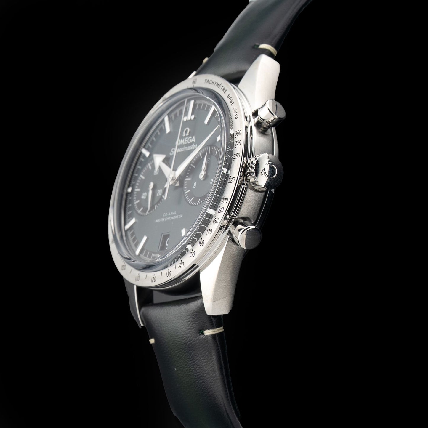 Omega 332.12.41.51.10.001 Speedmaster 57 Coaxial Chronometer Chronograph Green Dial 40.5mm on Strap